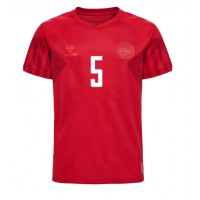 Camisa de time de futebol Dinamarca Joakim Maehle #5 Replicas 1º Equipamento Mundo 2022 Manga Curta